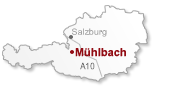 Route en locatie in Mühlbach am Hochkönig