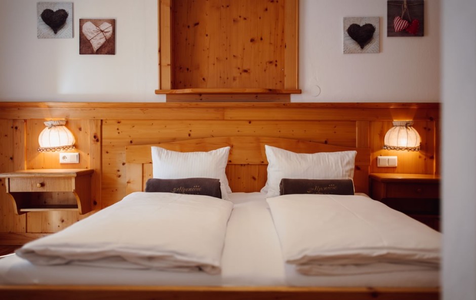 Doppelzimmer im Hotel Alpenrose