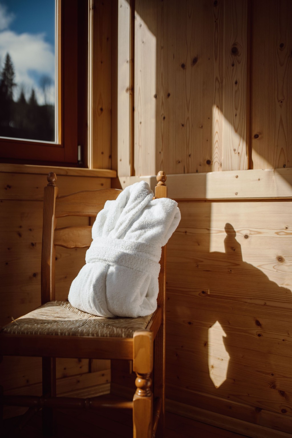 Flauschige Bademäntel